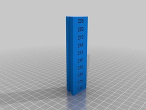 temperature calibration triangle 3d printing tests 3d print model - Mito3D