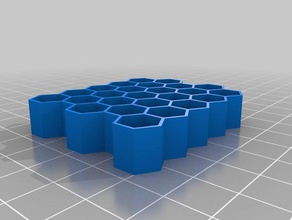 my customized honeycomb generator bird seed biology 3d print model - Mito3D