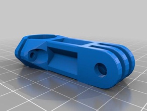 gopro 16 mm tubo de la abrazadera montaje cámara personalizado 3d print model - Mito3D
