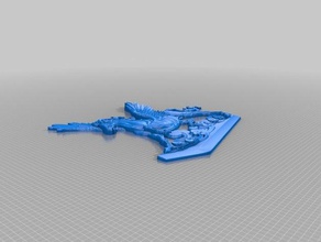 pegasus 2d art 3d print model - Mito3D