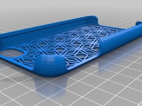 customizer iphone 4 case updated mobile open scad 3d print model - Mito3D