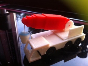 grúa móvil de impresión la automoción modelo juguete 3d print model - Mito3D