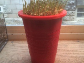 solo cup planter decor 3d print model - Mito3D