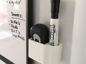 dry erase marker eraser holder office magnet 3d print model - Mito3D