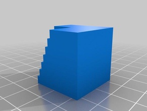 25mm test cube escalier L'impression 3d tests de la d'impression 3d print model - Mito3D