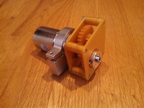 ftc tetrix andymark motor 6 1 gearbox - v7 robotics first tech challenge 3d print model - Mito3D