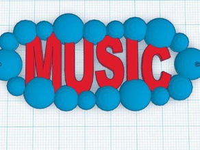 müzik bulutlu rekabet 3d print model - Mito3D