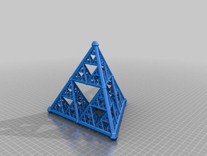 tetraedro de sierpinski generador matemáticas la geometría 3d print model - Mito3D