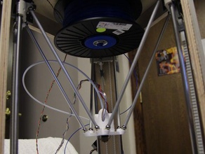 filament spool holder delta printer 3d accessories 3d print model - Mito3D