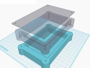 extenderbox projectbox pcb 60x100mm de l'électronique batterie boîtier la boîte cas le extender modulaire 3d print model - Mito3D