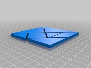 tangram v1 quebra-cabeças 3d print model - Mito3D