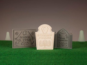 mezar taşları dekor 3d print model - Mito3D
