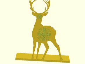 1 celtic geyik dekor hayvan dekorasyon av 3d print model - Mito3D