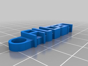 il mio messaggio personalizzato portachiavi organizzazione su misura 3d print model - Mito3D