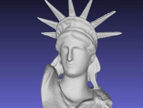 statue liberty enlightening world bust sculptures 1878 paris exposition avoiron et cie frederic auguste bartholdi goddess head thiebaut freres 3d print model - Mito3D
