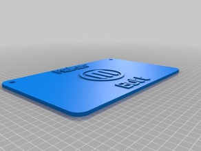 maker bot signs & logos customized 3d print model - Mito3D