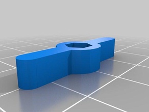 my customized adjustable hex handle parts 3d print model - Mito3D