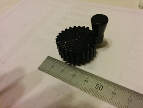 proton pack redutor de manivela botão adereços 3d print model - Mito3D