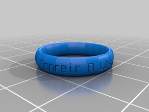 my customized ring band ninos - usa sizes customizer rings 3d print model - Mito3D