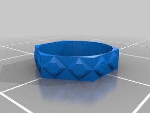 low-poly-Armband 2 3d-drucken - Armband low-poly 3d print model - Mito3D