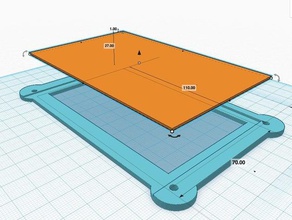 cadre 4 mm fente de diapositives 60x100x2mm le bricolage la boîte l'électronique boîtier photo 3d print model - Mito3D