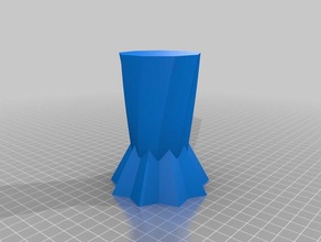 my customized double tapered vase great base containers 3d print model - Mito3D
