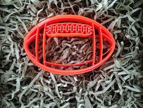 fútbol cortador de galletas cocina y comedor cookie herramienta deportes super bowl 3d print model - Mito3D