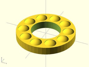 customizable thrust bearing machine tools customizer challenge geometry openscad useful 3d print model - Mito3D