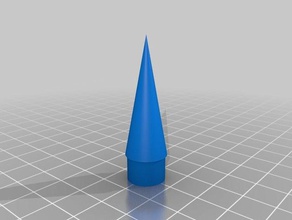 parametric conical nose cone hobby model rocket nosecone 3d print model - Mito3D