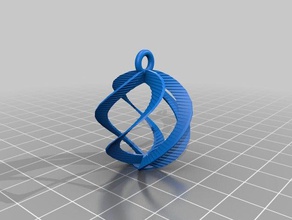 meu personalizados espiral esfera ornamento - 2 decoração personalizado 3d print model - Mito3D