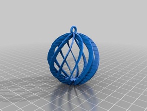 mi personalizados espiral esfera adorno - 3 decoración personalizado 3d print model - Mito3D