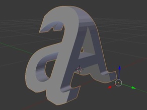oberen Kleinbuchstaben 3d print model - Mito3D