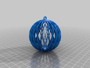 mi personalizados espiral esfera adorno - 4 decoración personalizado 3d print model - Mito3D