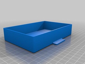 drawer box 2 containers customized 3d print model - Mito3D