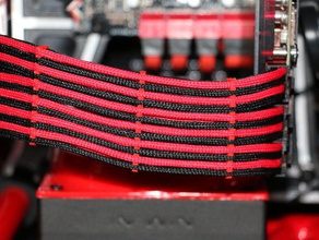 custom braided cables tidy parts cable computer case pc 3d print model - Mito3D