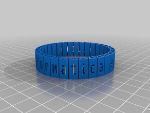 bracelet flexible etech les bracelets personnalisé 3d print model - Mito3D