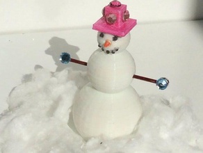 snowman models christmas ornament customizer model figure snowmen snow man 3d print model - Mito3D