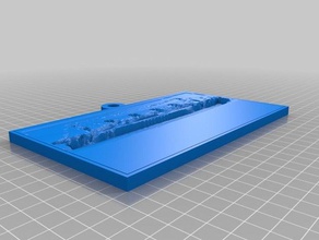 titanic Arte en 2d personalizado 3d print model - Mito3D