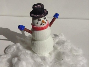 super festa pupazzo di neve modello le creature natale customizer la decorazione inverno 3d print model - Mito3D