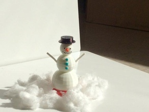 snazzy snowman 3d printing customizer frosty frozen letitgo olaf 3d print model - Mito3D