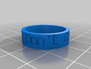 dont get hit rings customized 3d print model - Mito3D