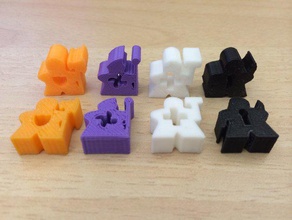 meeples senhores waterdeep brinquedo & acessórios para jogos lordsofwaterdeep lowd meeple multicolor deficiência de crianças deficientes visuais visual 3d print model - Mito3D