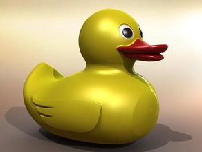 rubber duck decor 3d print model - Mito3D