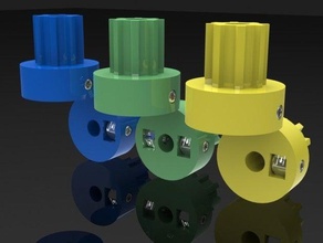 fuller bloqueio da polia outros 3d engrenagem pla reprap solidworks útil 3d print model - Mito3D