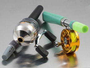 fishing poles sport outdoors backcountry camping daiwa reel rod shakespeare spincast synergy trout zebco 3d print model - Mito3D