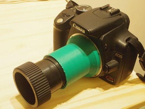 ef adapter zeiss ikon projector lens 85mm f28 camera canon kindermann ikno 3d print model - Mito3D