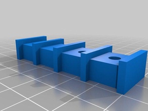 4 post fendue terminal block - pas d'onglets de l'électronique bornier 3d print model - Mito3D