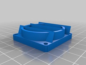 fan shroud parametric scaleable notched not 3d printing cooling shroun ultimaker reprap upgrafe 3d print model - Mito3D