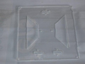 prusa tekerlekli ahşap yatak değiştirme akrilik 3d yazıcı parçaları plaka 3d print model - Mito3D