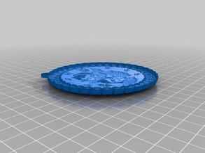 madalyon melekler 3d baskı sanat model süsleme 3d print model - Mito3D